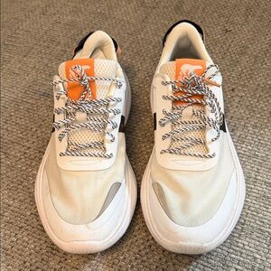 Sorel Cream and Orange Athletic Shoes